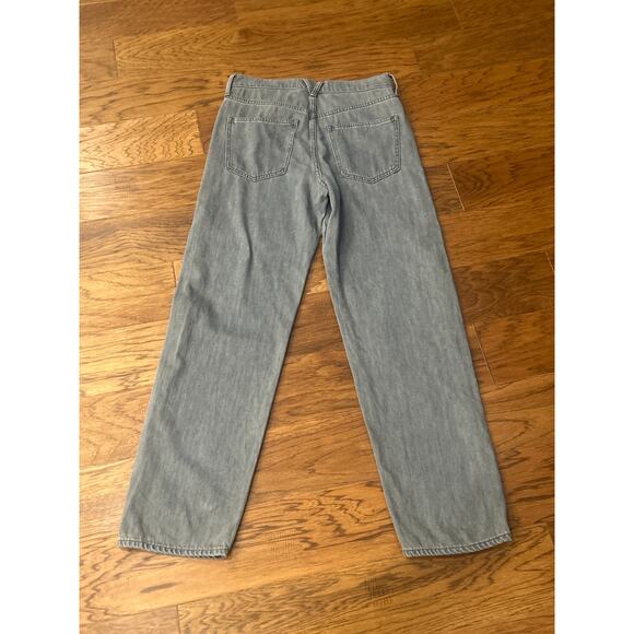 Veronica Beard Blake Classic Straight High Rise Winter Gray Jeans Size 27 - Picture 8 of 11
